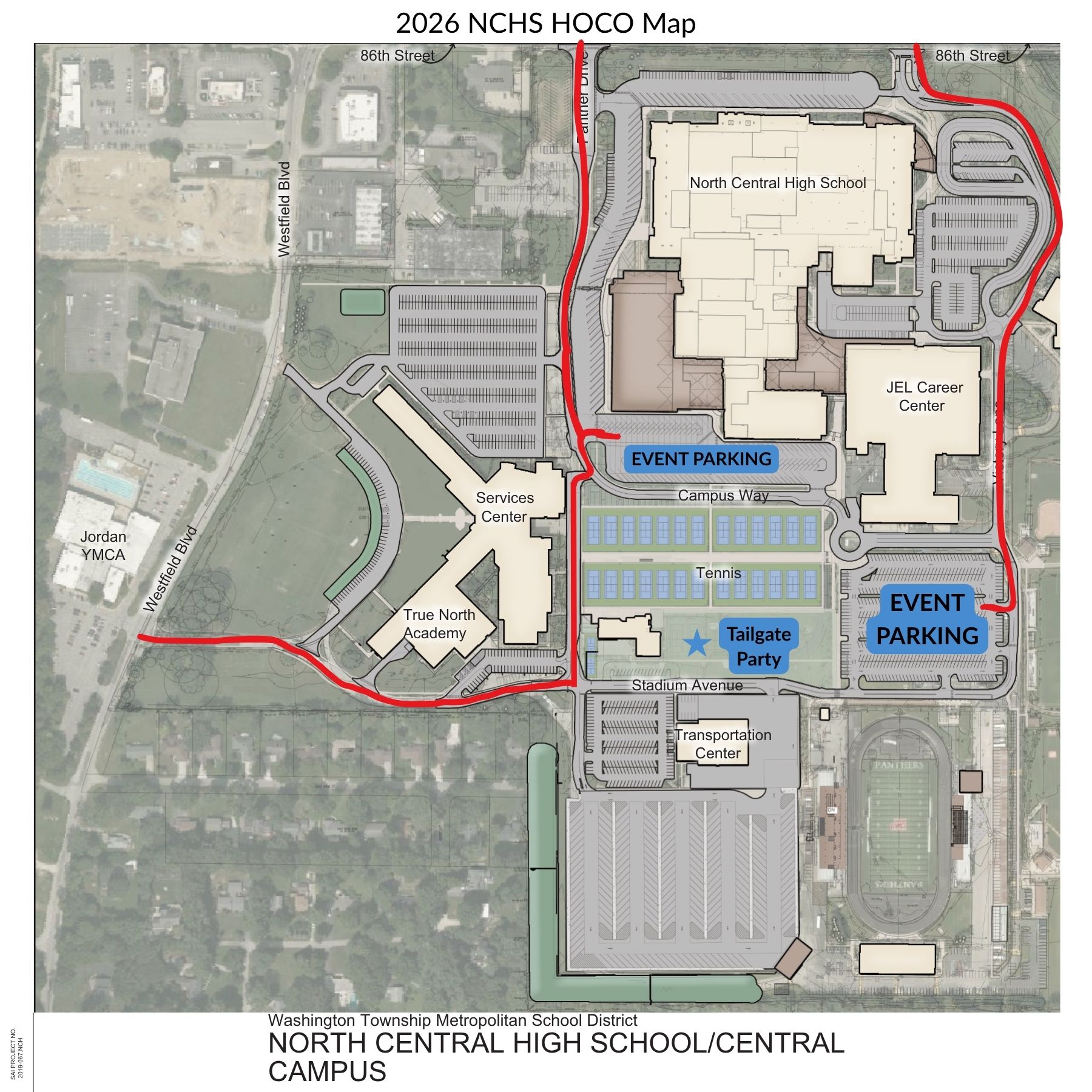 2026 HOCO Parking Map 2026 HOCO Parking Map