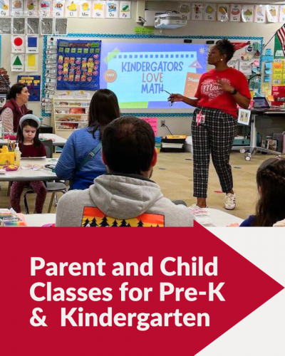 Parent and Child Classes for Pre-K &  Kindergarten